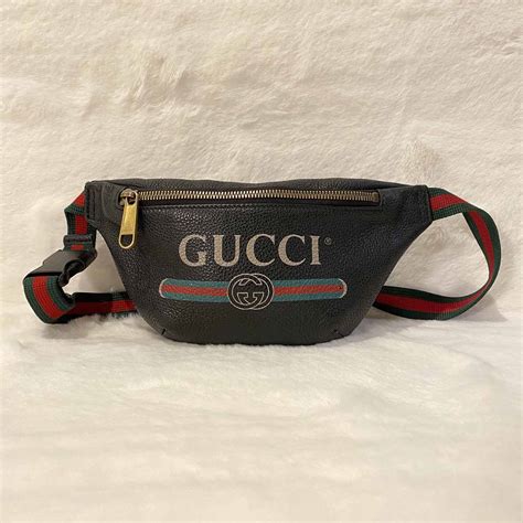 gucci belt bag logo print|gucci belt bag original.